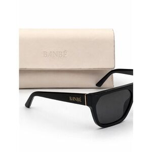 🔥 BANBÉ Black Oversized Square Sunglasses w/ Case Chic Unisex